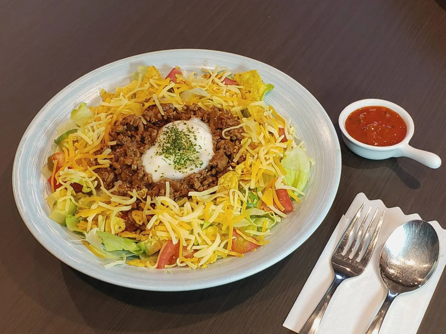 タコライス(サルサソース添え)